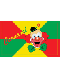 vlag carnaval met clown