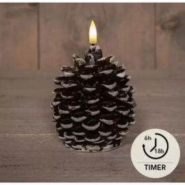 ledkaars dennenappel met timer