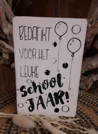 tekstblok | bedankt voor het leuke schooljaar