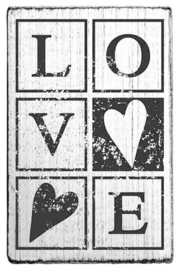 vintage stamp colop | love