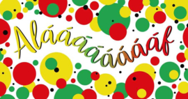 wenskaart alaaf met confetti