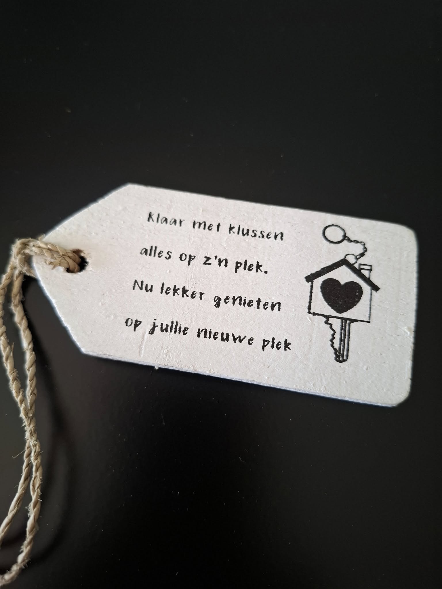 houten label | klaar met klussen...