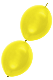 doorknoopballon geel