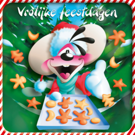 Diddl 3D-wenskaart – Vrolijke feestdagen