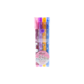 Diddl glitterpennenset (4 stuks)