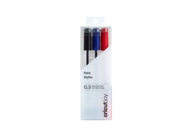 Cricut Joy™ pennen met extra fijne punt, 0,3 mm (3 ct)| zw/r/bl
