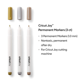 Cricut • Joy Permanent markers 3-pack 1.0 (Gold, Silver, Copper)