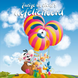 Diddl 3D-wenskaart – Jarige in zicht! Gefeliciteerd