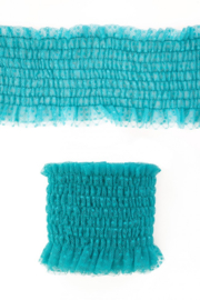 luxe elastisch kant turquoise