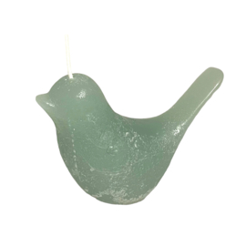 deco kaars vogel celadon