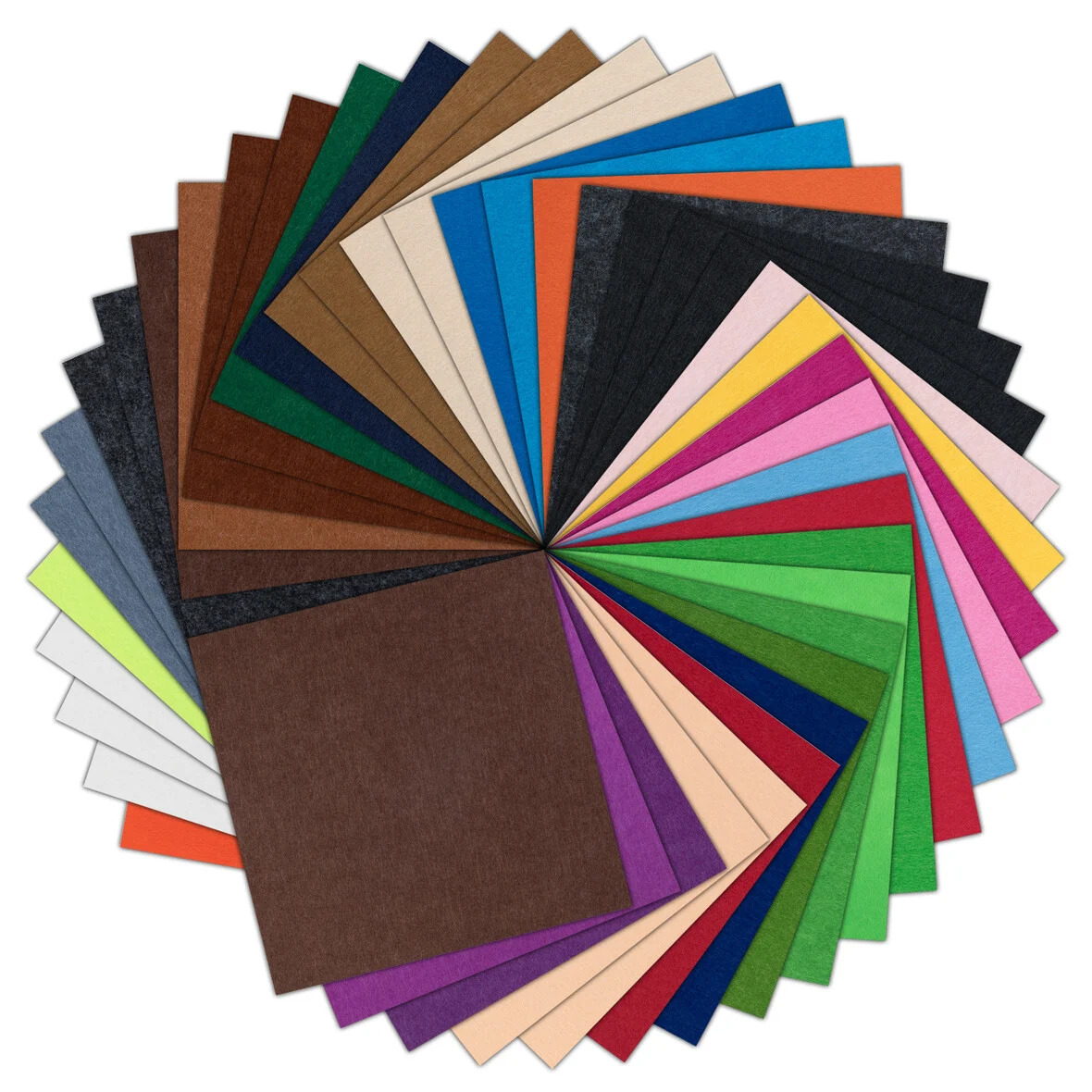 LOKLiK • vilt Sheets Bundle 1,0mm Mix Color 42pcs