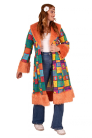 Hippie jas patchwork maat 44