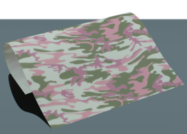 flex camouflage roze/groen