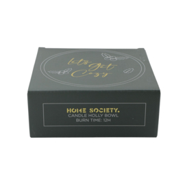 kaars Holly in bowl
