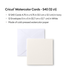 cricut watercolor cards | S40