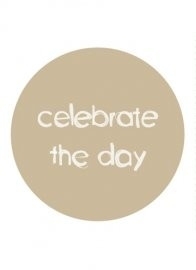poppyonto sticker "Celebrate the Day"