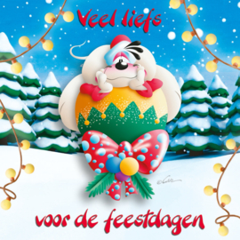 Diddl 3D-wenskaart – Veel liefs voor de feestdagen