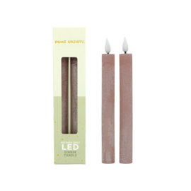 oplaadbare dinerkaars led S dusty rose