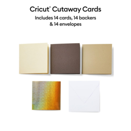 Cricut Cutaway Cards Neutrals S40-vierkant (14 pieces)