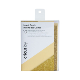 Cricut Joy™-insteekkaarten, crème/gouden glitter 4,25" x 5,5"