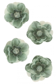 decoratie bloem pastel groen