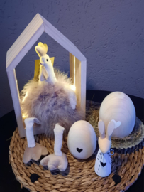houten staande eieren