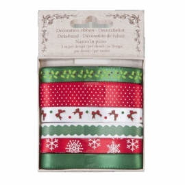 ribbon rood/groen/wit kerst