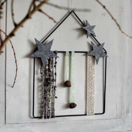 metalen frame huisje zwart