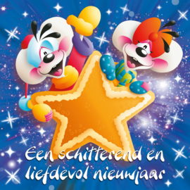 Diddl 3D-wenskaart – Een schitterend en liefdevol nieuwjaar