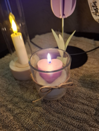 led lantaarn met kaars