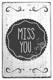 vintage stamp colop | miss you