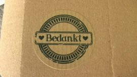 Sticker  Bedankt  van Noor!Design