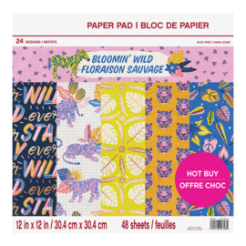 Bloomin' Wild 12x12 Inch Paper Pad
