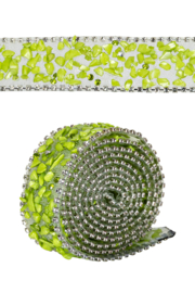 Strasspatches/lint lichtgroen