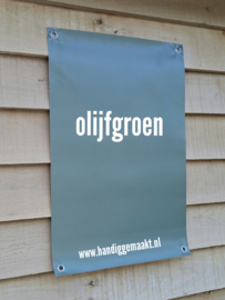 blanco tuinposter / woonposter met ringen | groentinten