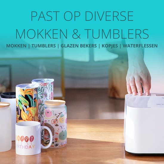LOKLiK • Auto Tumbler Heat Press White + gratis mok