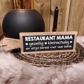 tekst plank langwerpig | restaurant mama