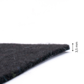 vilt zwart 3,5 mm 30 x 45cm