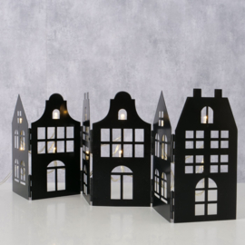 metalen huisjes met ledlicht