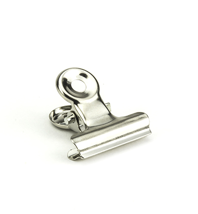 mini bulldog klem zilver