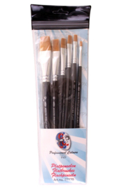 PXP Professional Colours 6 brushes flat profigrime synthetic hair
