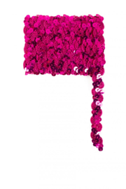 paillettenband golvend fuchsia