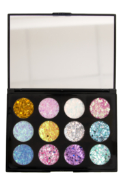 PXP palet L'Hiver pressed chunky glitter cream 12 kleuren 1,5 gram