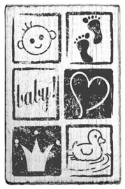 vintage stamp colop | baby