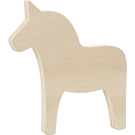 houten paard 13 x 12 cm