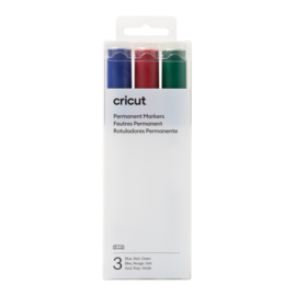 cricut permanent stiften 2,5mm | rood blauw groen + gratis vel cardstock