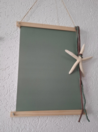 blanco tuinposter / woonposter met ringen | groentinten