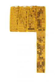 paillettenband plat geel