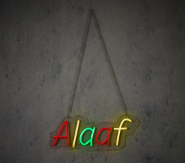 led neon ALAAF met timer