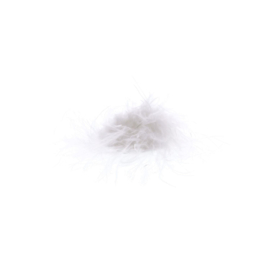 marabou pompom wit